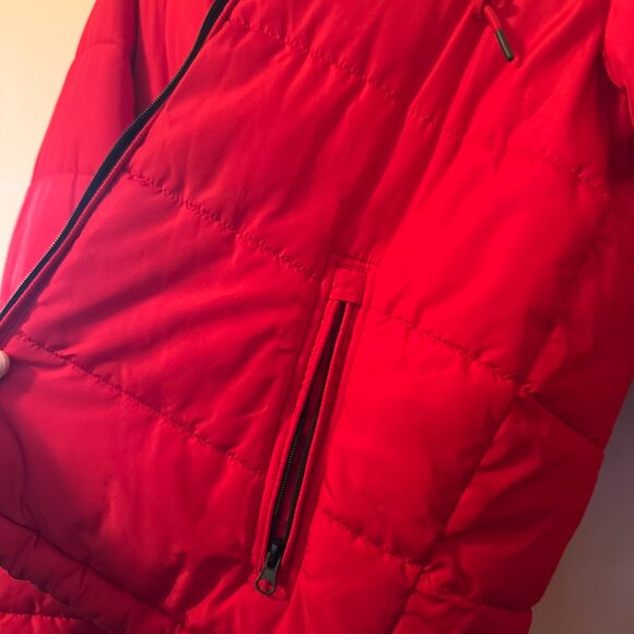Aeropostale Red Puffer Jacket Coat Medium - Picture 3 of 4